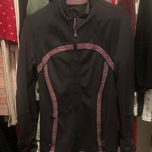 Lululemon Women's Define Black and Colored Stripe Jacket